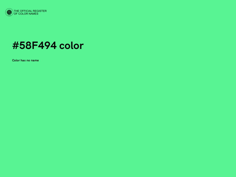 #58F494 color image