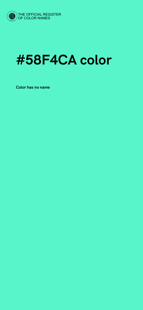 #58F4CA color image