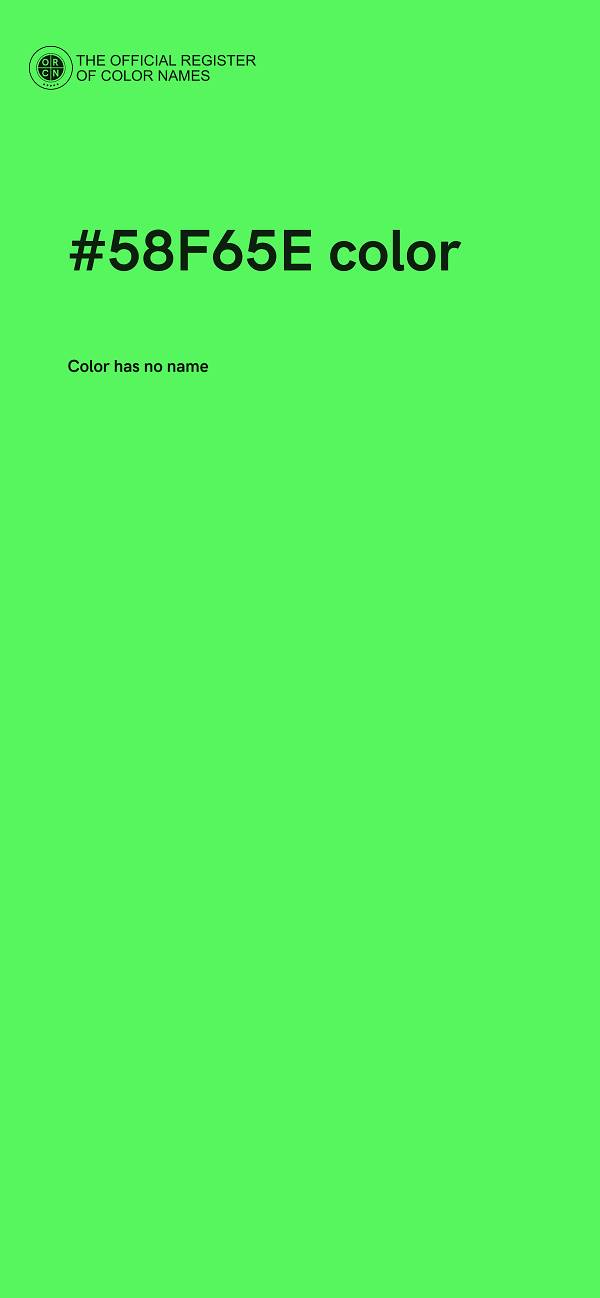 #58F65E color image