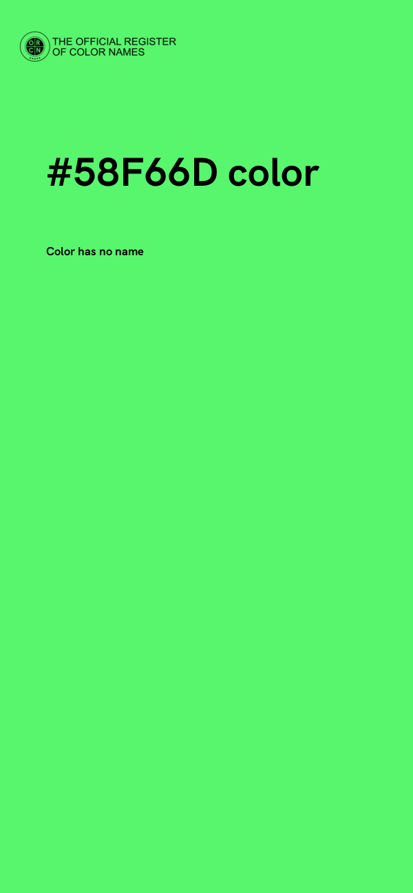 #58F66D color image
