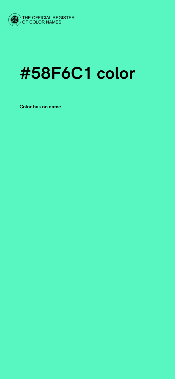 #58F6C1 color image