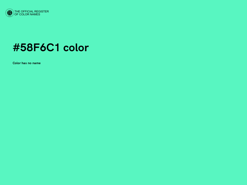 #58F6C1 color image