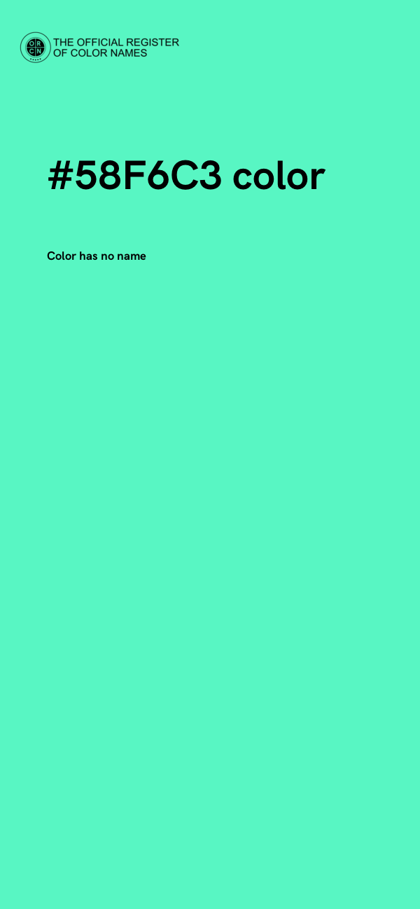 #58F6C3 color image