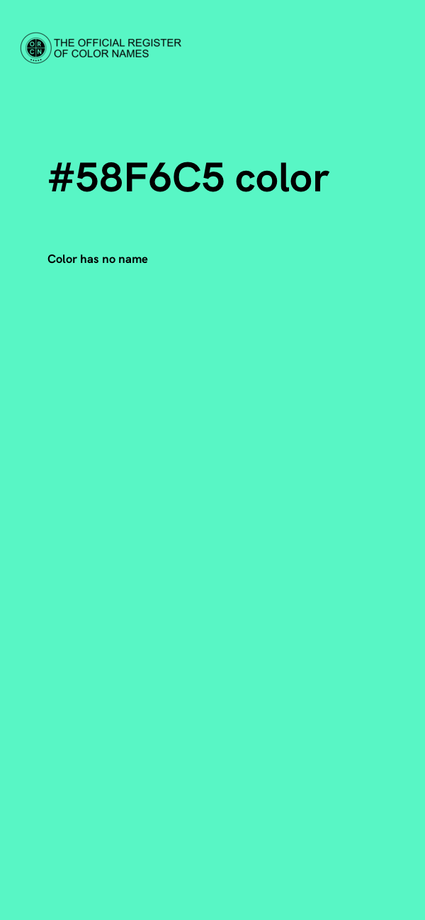 #58F6C5 color image