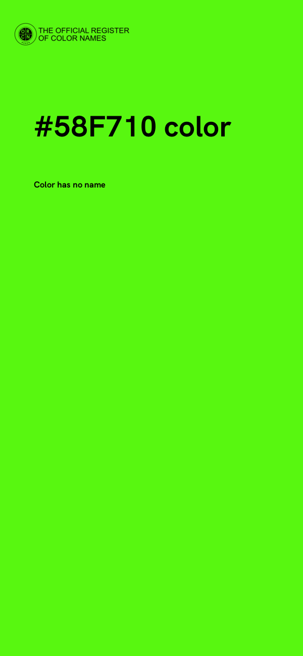 #58F710 color image