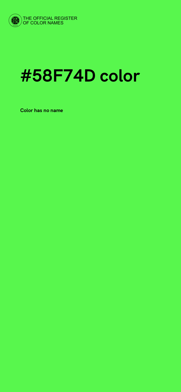 #58F74D color image