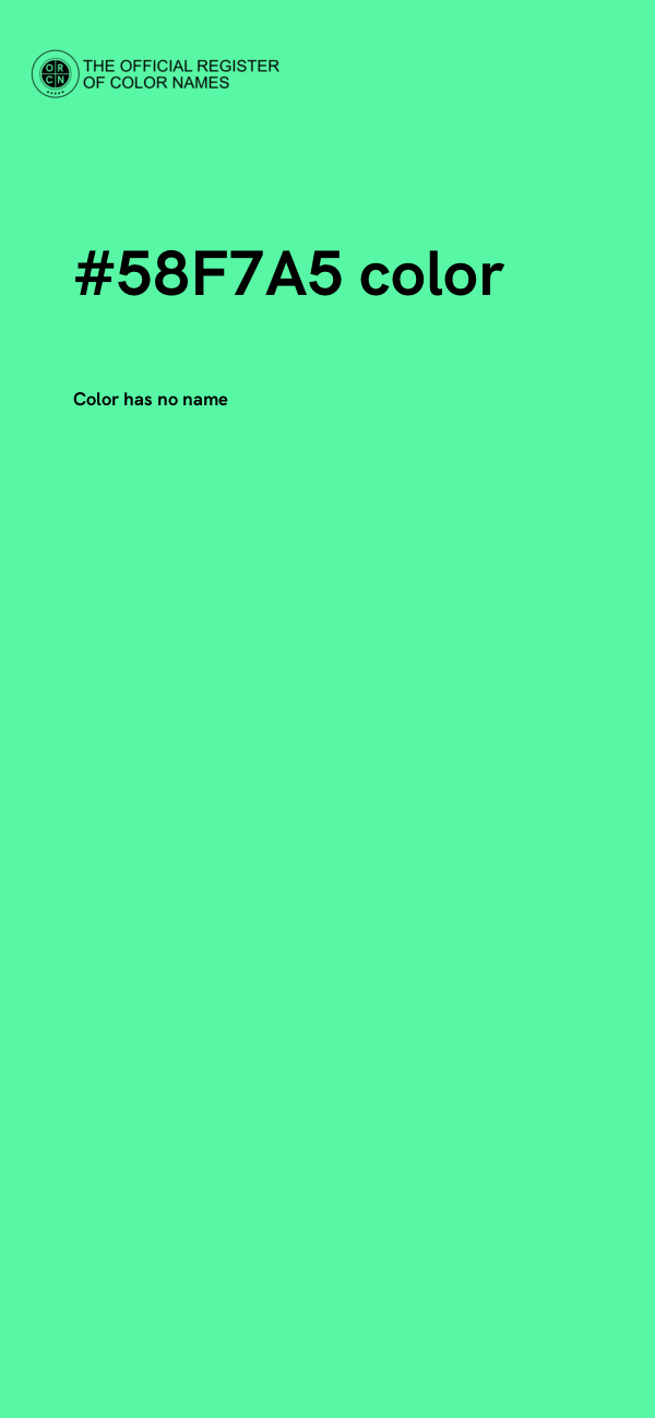 #58F7A5 color image