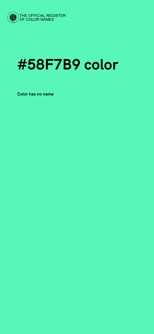 #58F7B9 color image