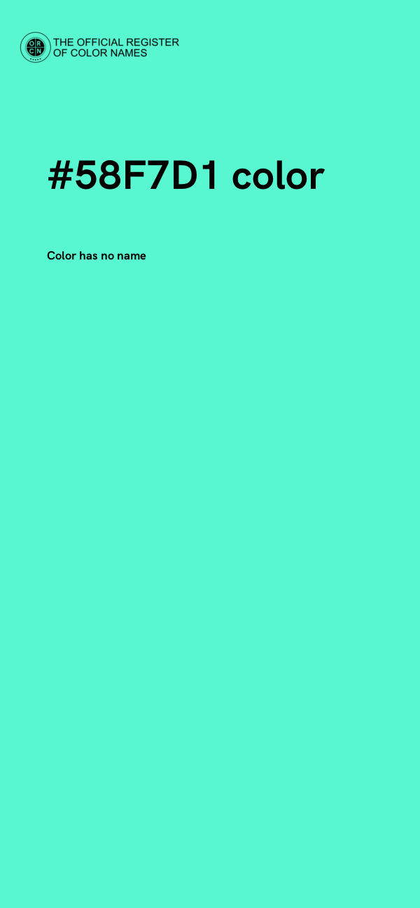 #58F7D1 color image