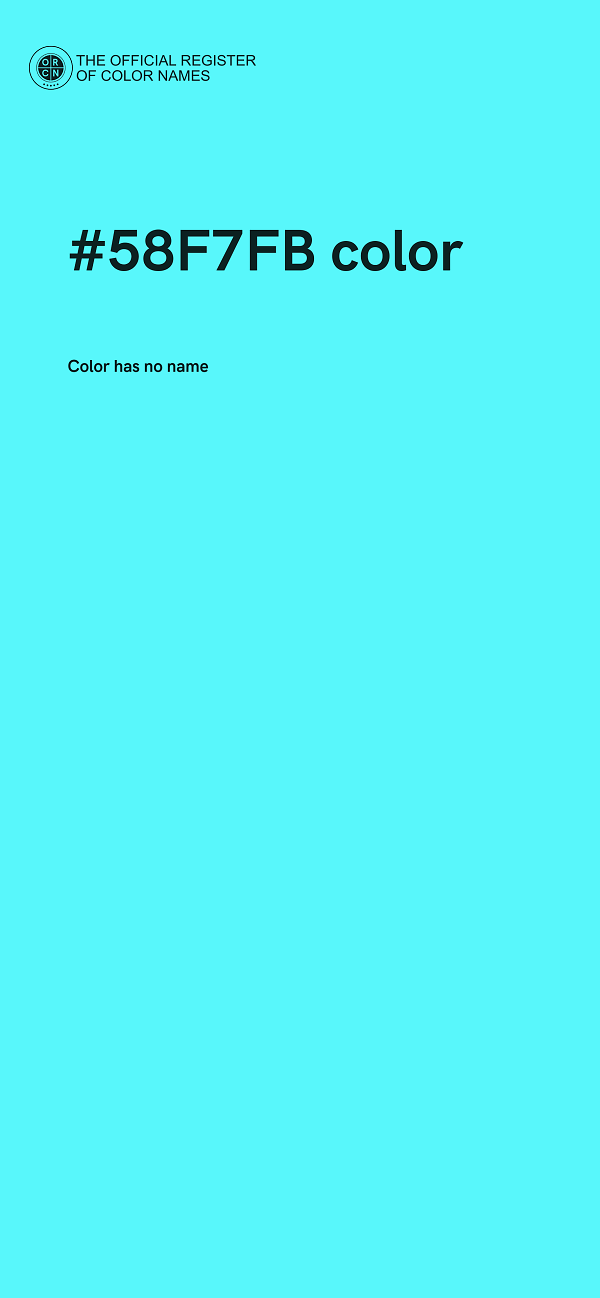 #58F7FB color image