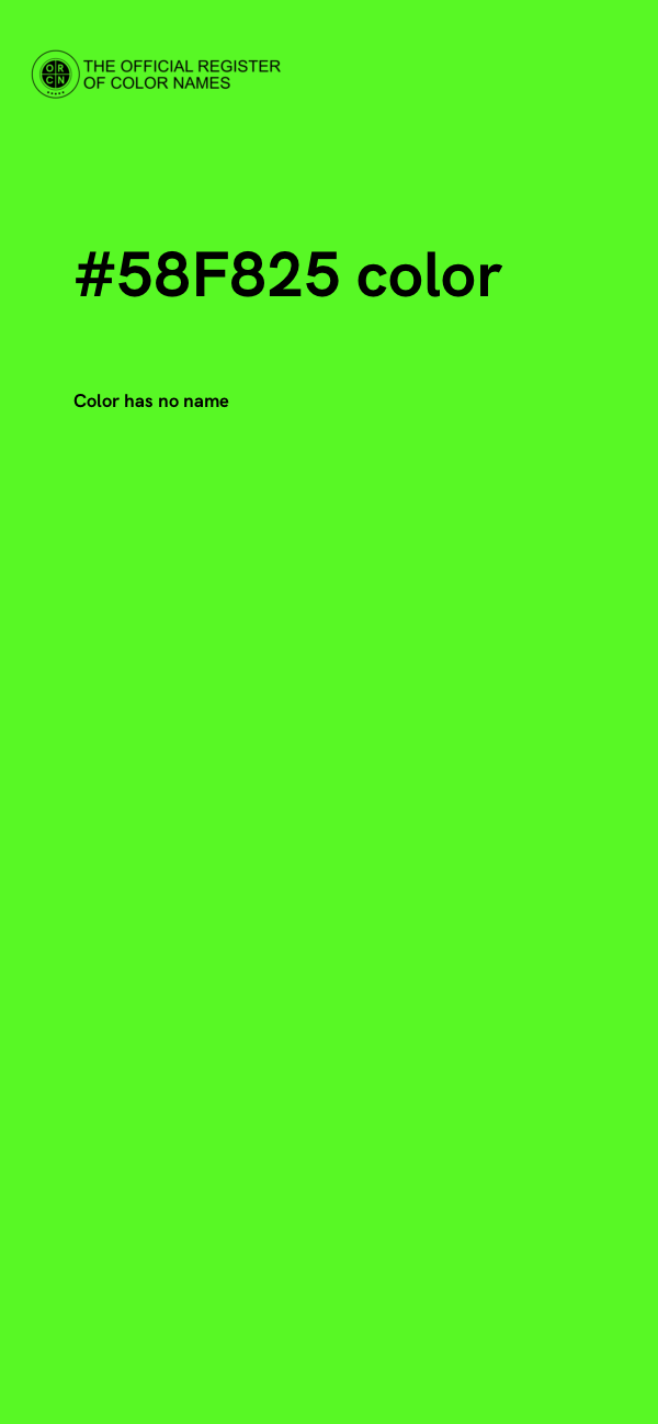 #58F825 color image