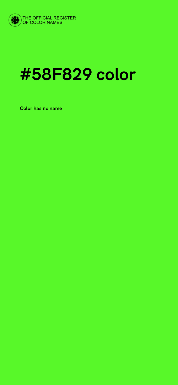 #58F829 color image