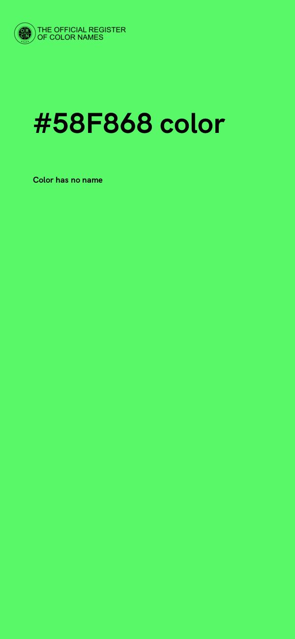 #58F868 color image