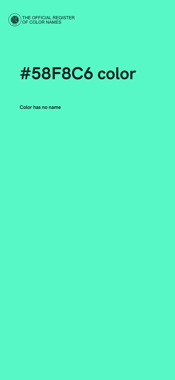 #58F8C6 color image