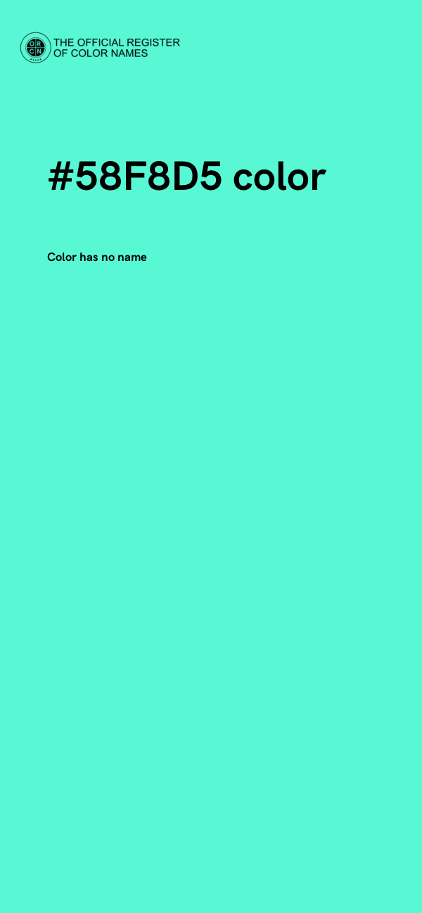 #58F8D5 color image