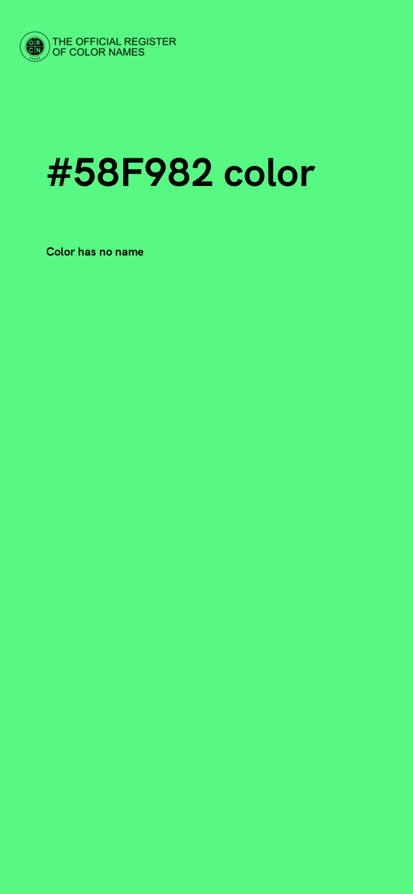 #58F982 color image