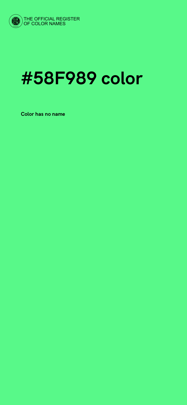 #58F989 color image
