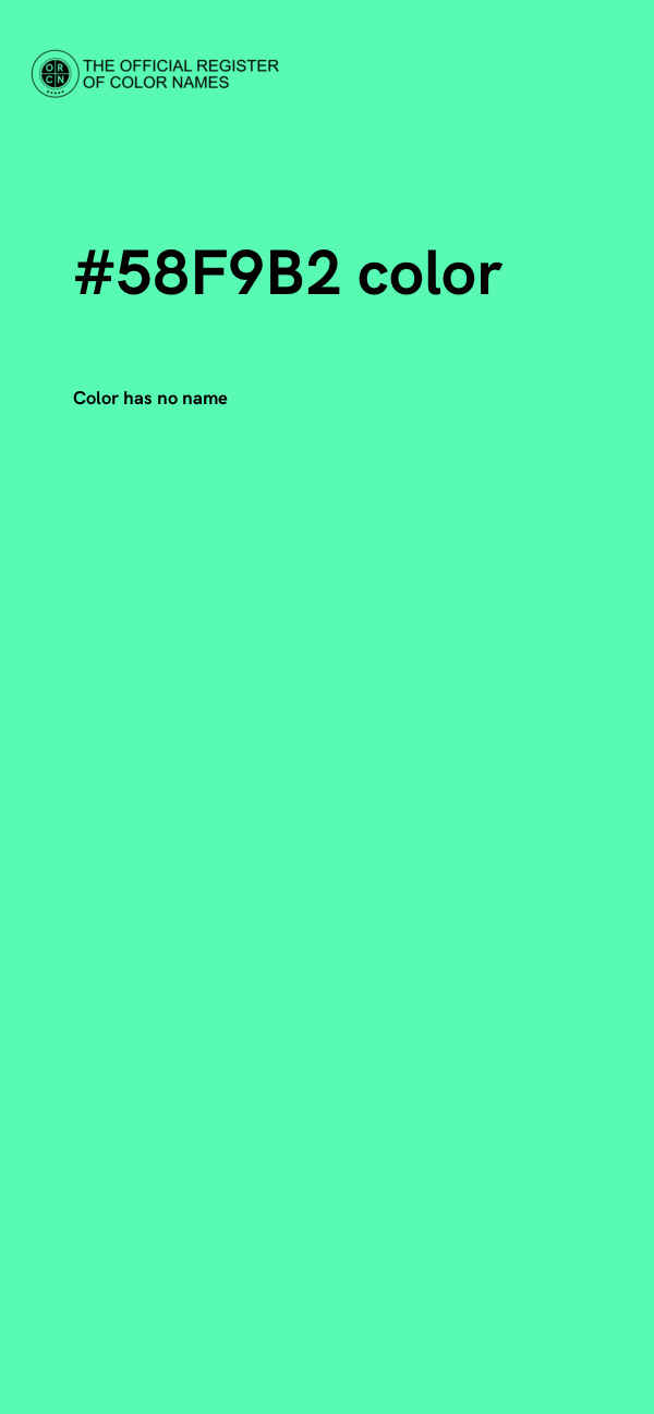 #58F9B2 color image