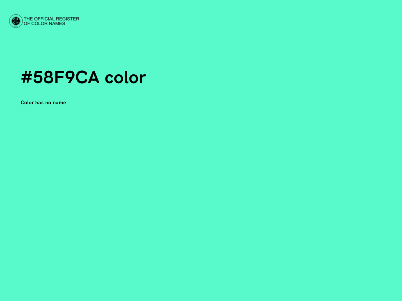 #58F9CA color image