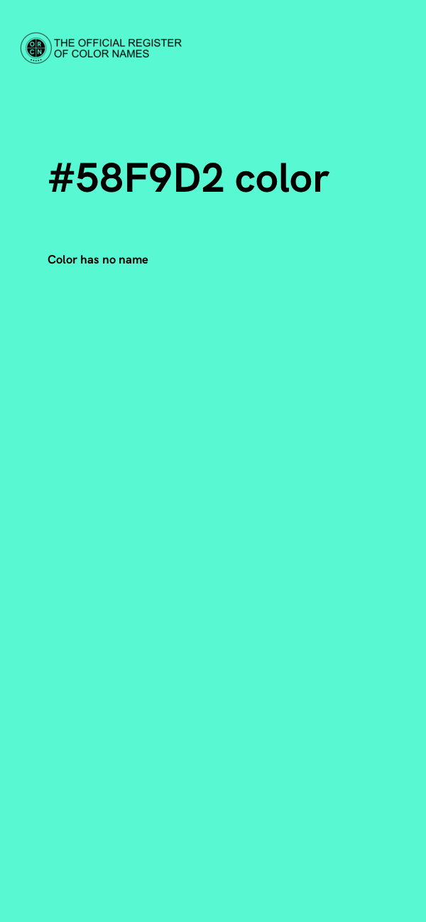#58F9D2 color image