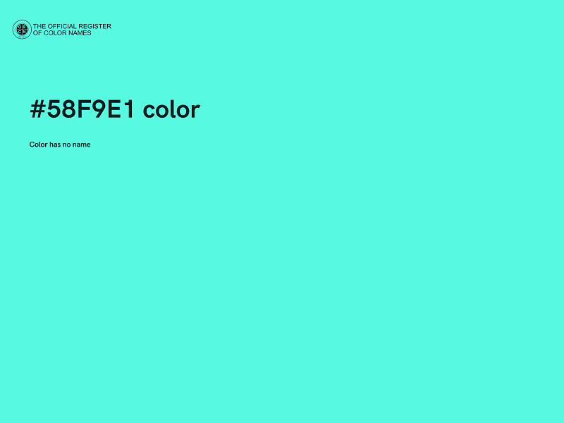 #58F9E1 color image