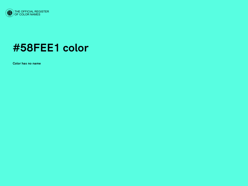 #58FEE1 color image