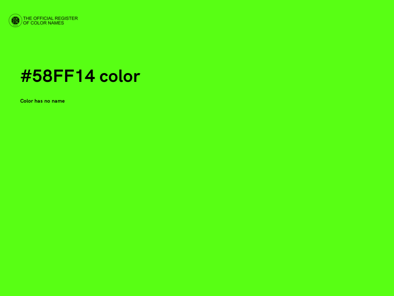 #58FF14 color image