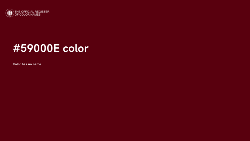 #59000E color image