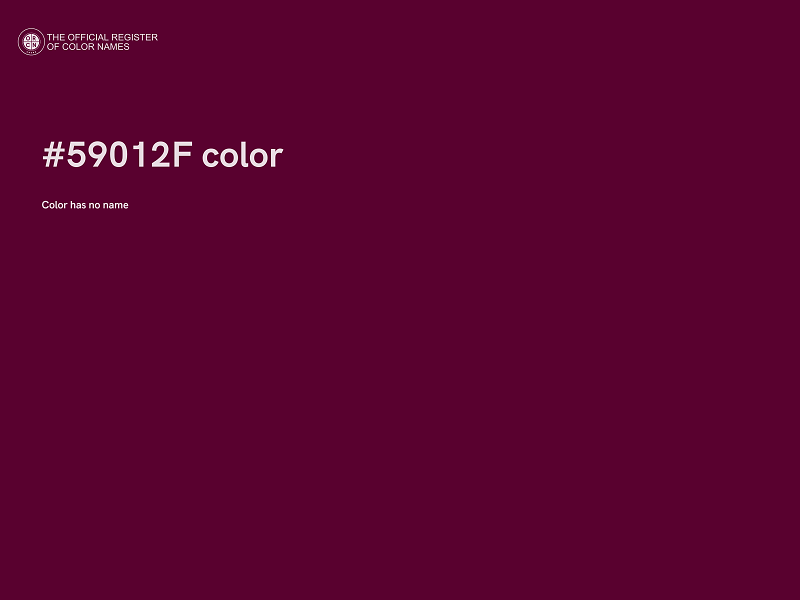 #59012F color image