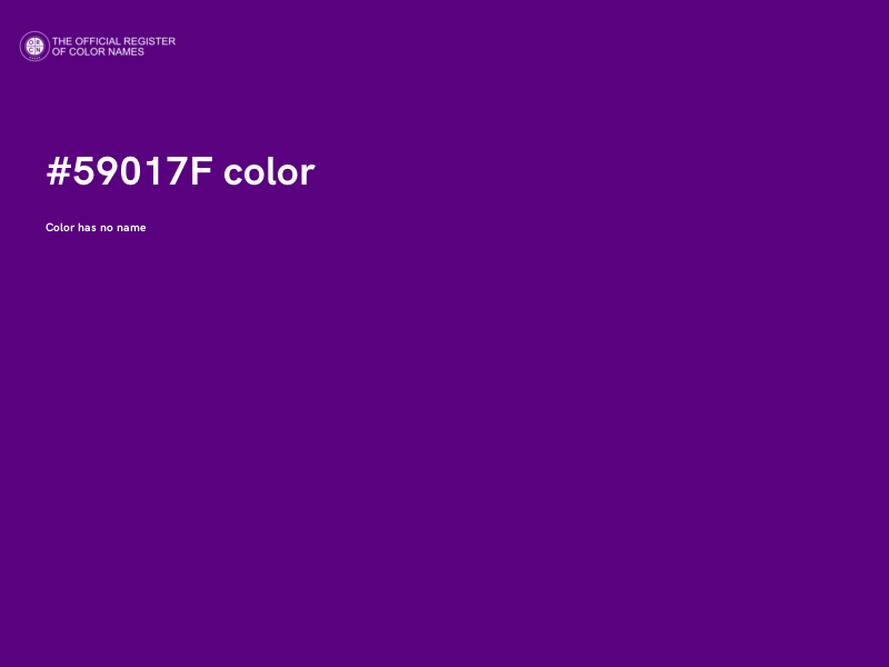 #59017F color image
