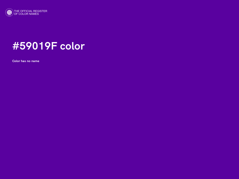 #59019F color image