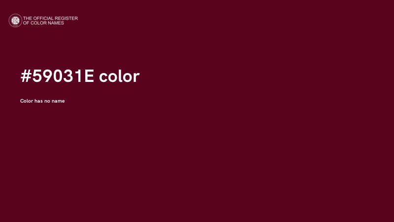#59031E color image