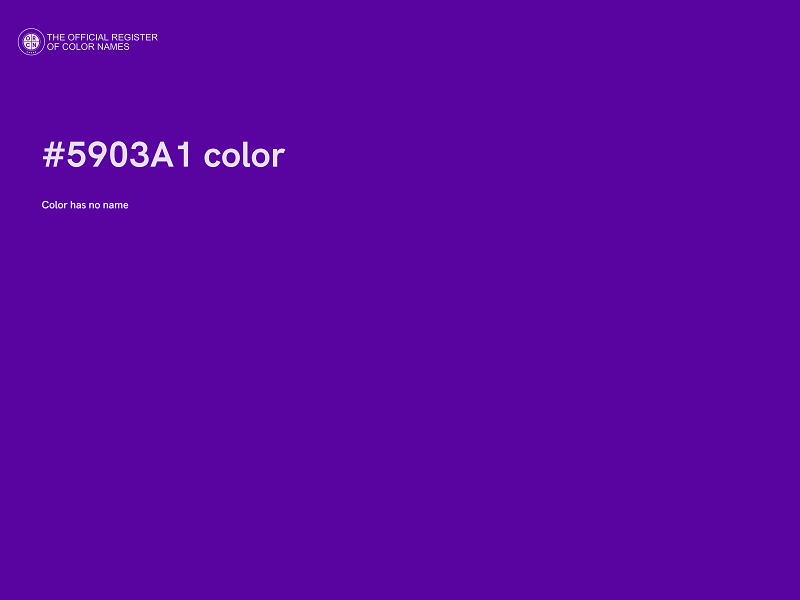#5903A1 color image