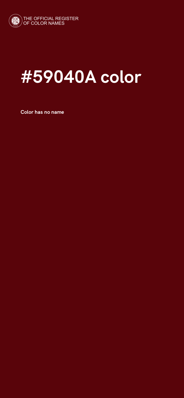 #59040A color image