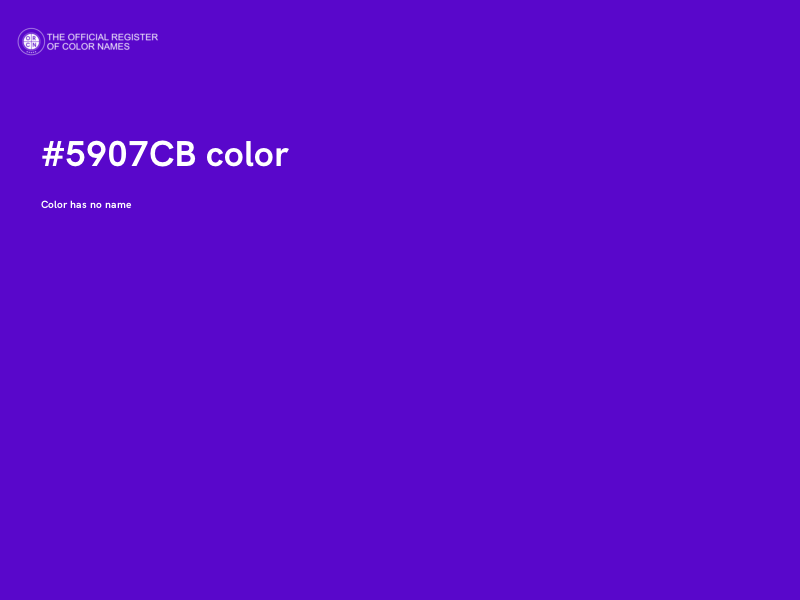 #5907CB color image