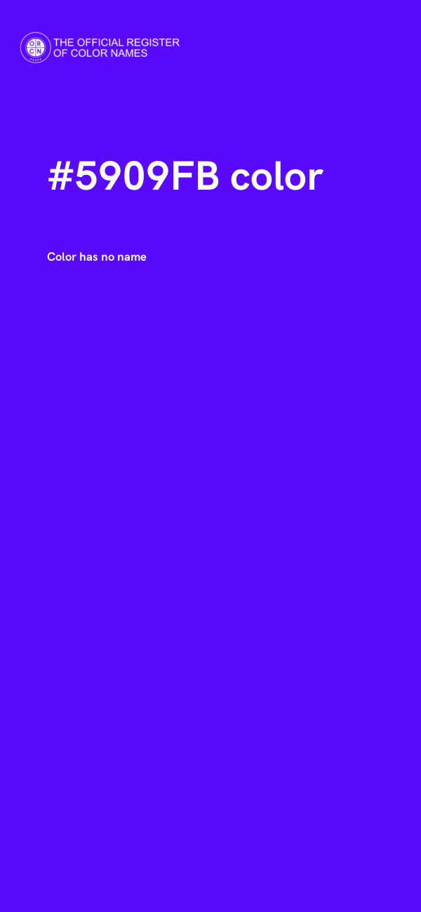 #5909FB color image