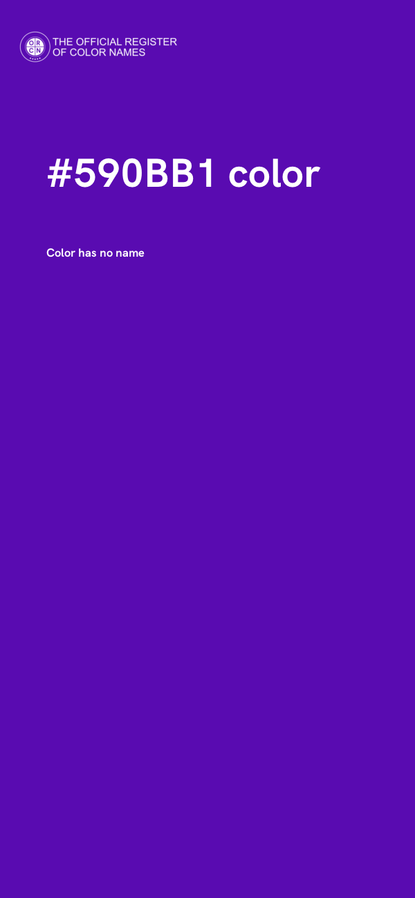 #590BB1 color image