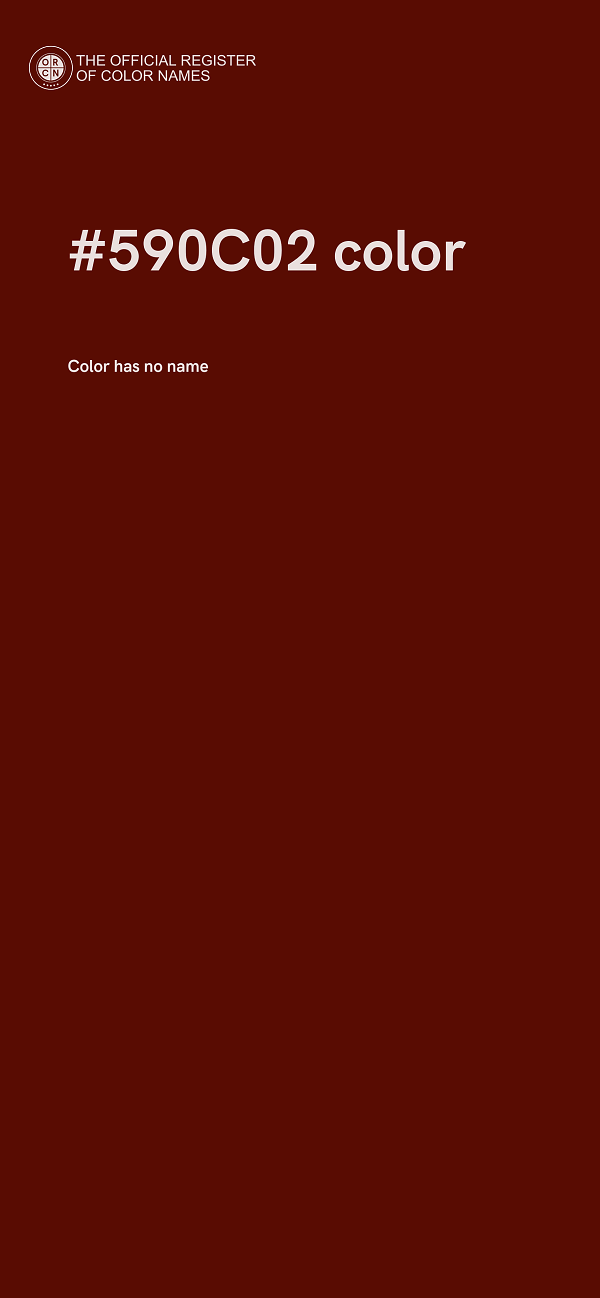 #590C02 color image