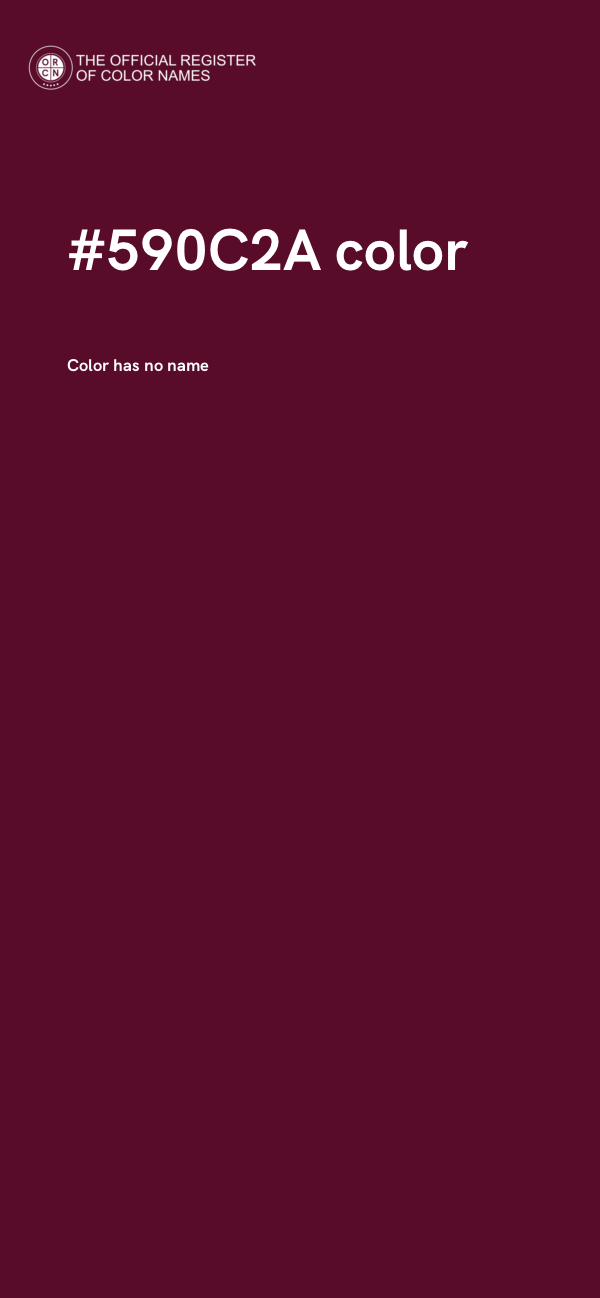 #590C2A color image