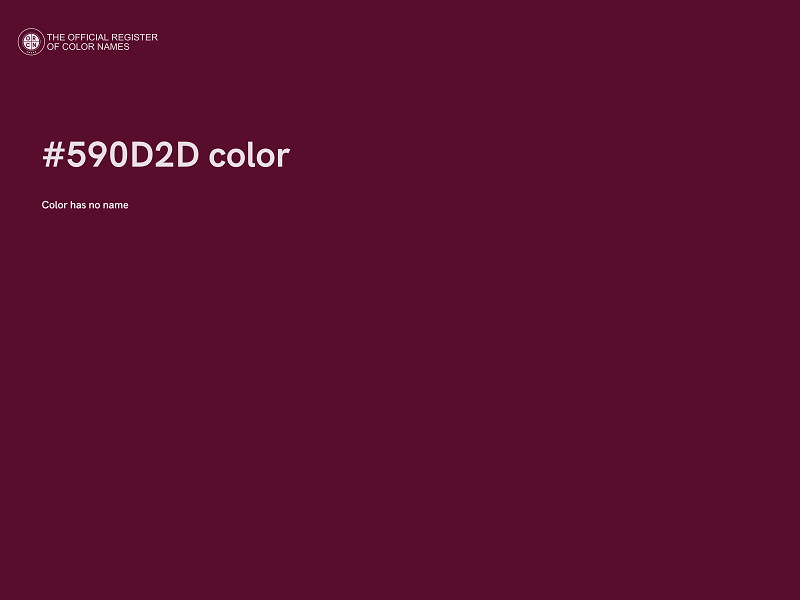 #590D2D color image