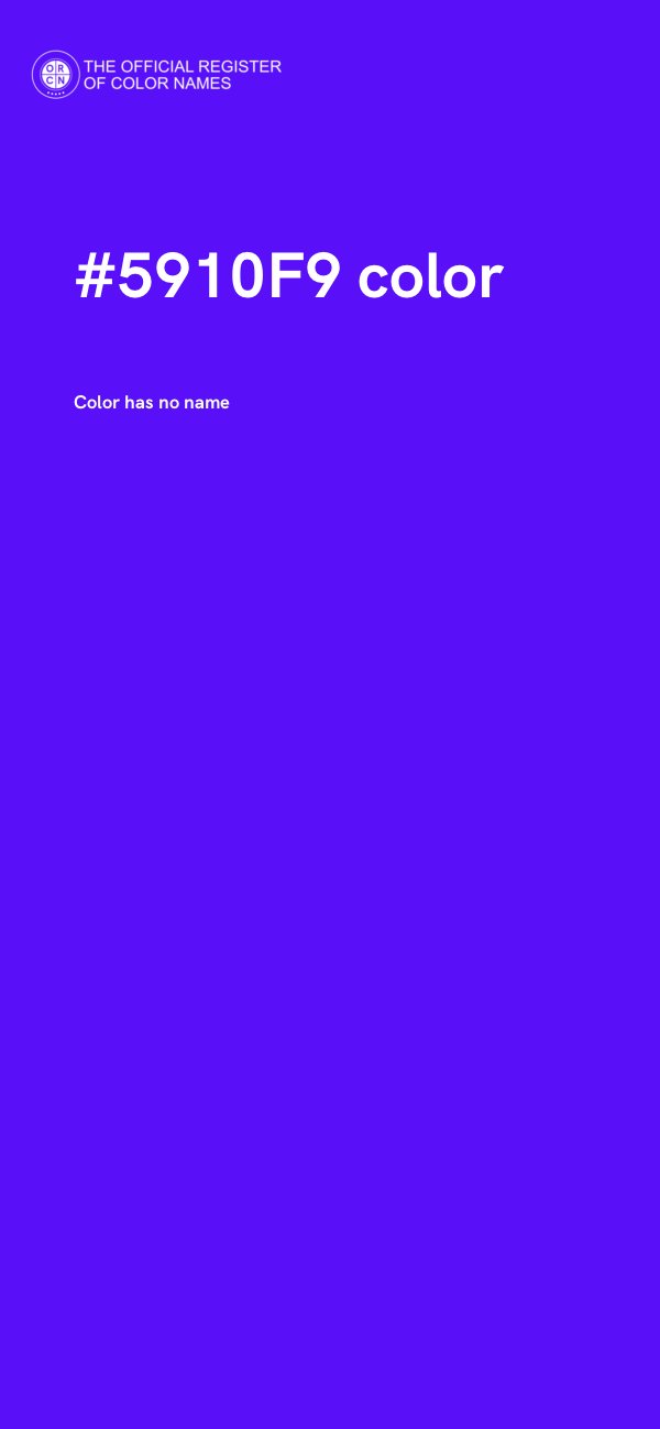 #5910F9 color image