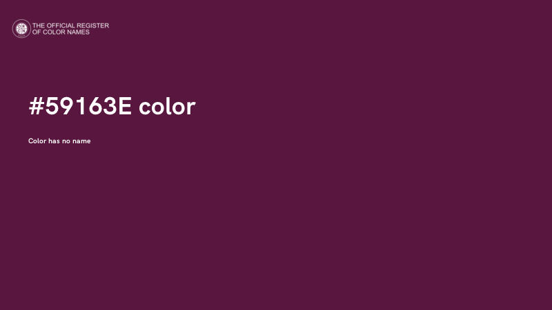 #59163E color image