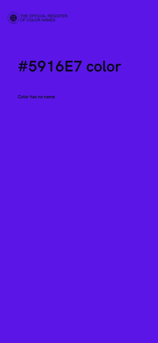 #5916E7 color image