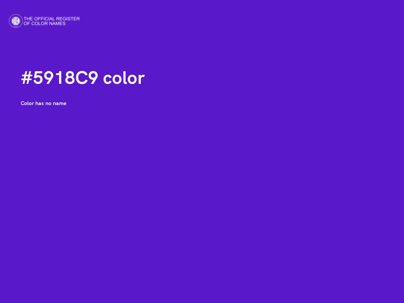 #5918C9 color image