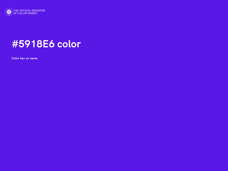 #5918E6 color image