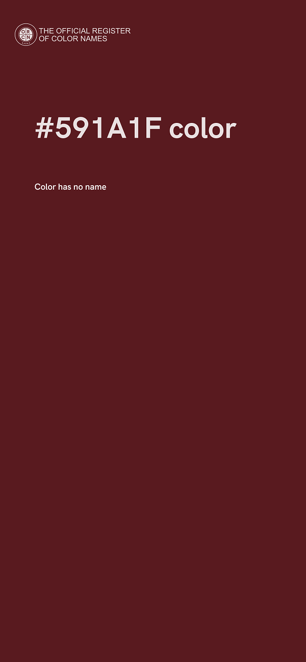 #591A1F color image