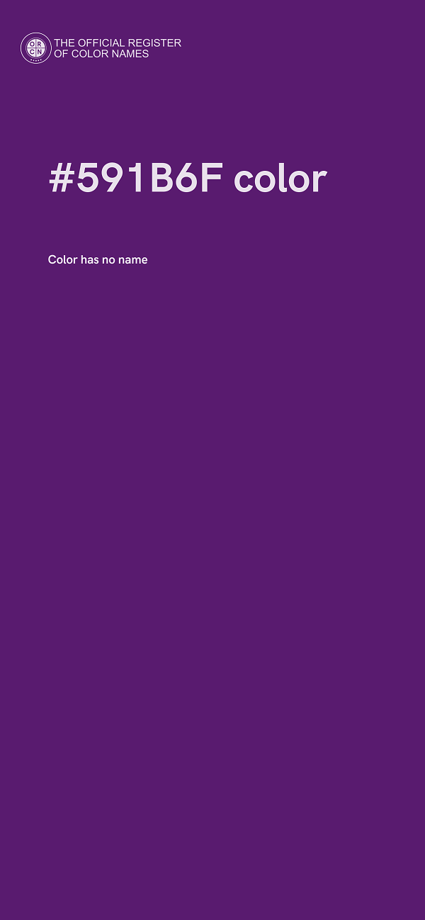 #591B6F color image