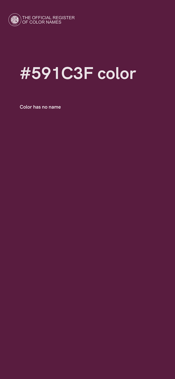 #591C3F color image