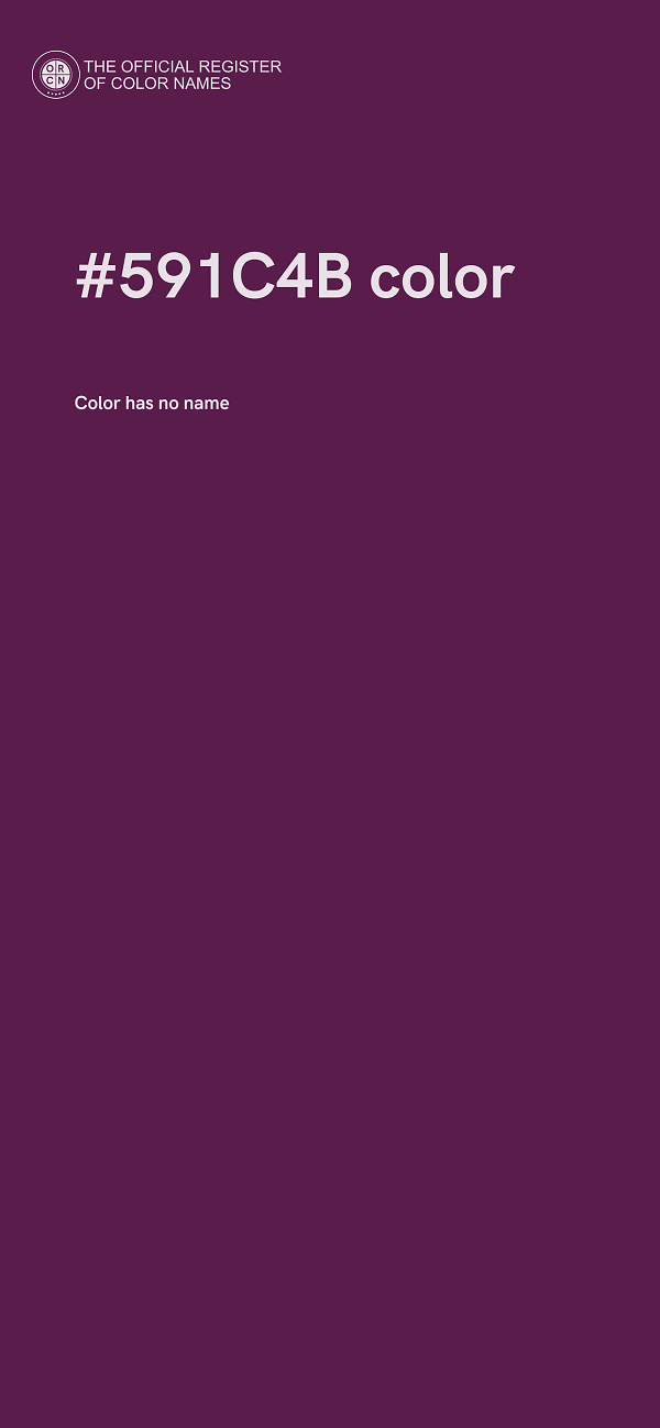 #591C4B color image