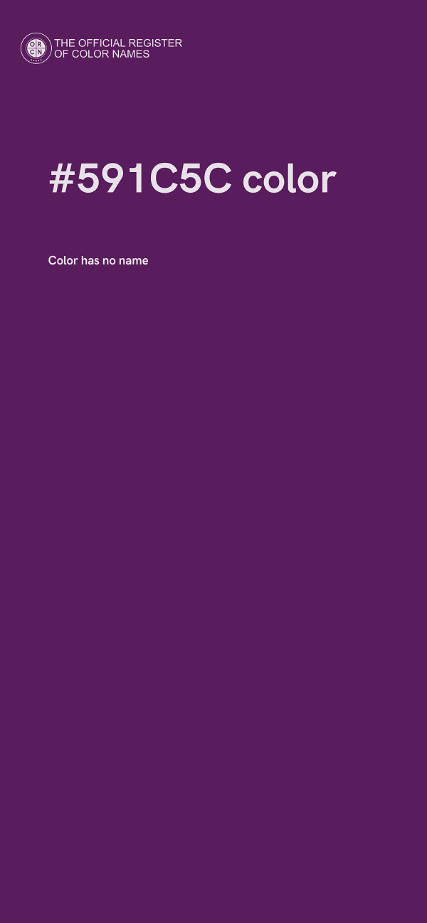 #591C5C color image
